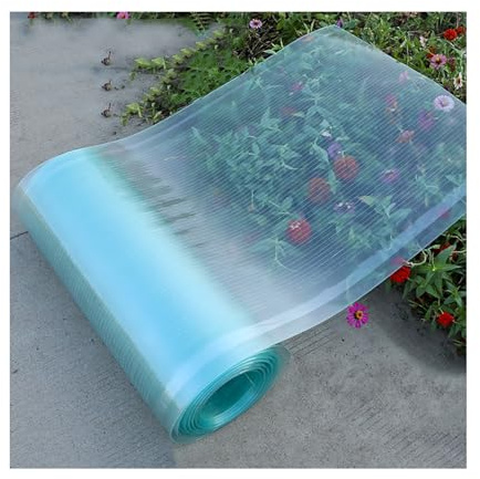ZXCVBNAS Polycarbonat-Dachplatten，UV-beständige Gewächshaus-Klarsichtfolie,Klare Polycarbonat-Dachplatte，UV-Schutz Schlagfest Kunststoffplatte,Gewächshaus Ersatzplatten(W1xL10m/3.3x32.8ft)