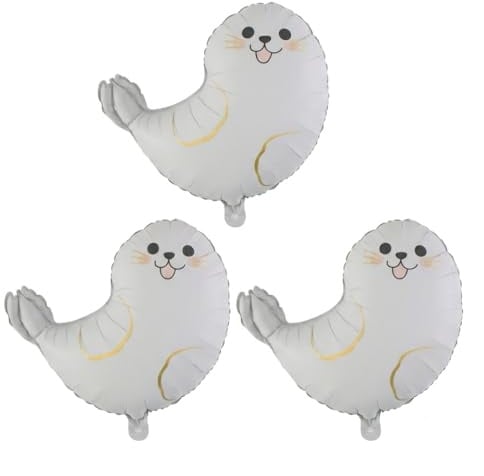 Sea Seal Balloons - Sea Animal Foil Balloons for Under Ocean Theme Birthday Baby Shower Party Decoration