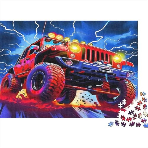 Abenteuer Offroad 1000 Teile Jeep Puzzle für Erwachsene Dickes Papier Auto Geduldsspiel Wanddeko 38x26cm/1000pcs