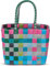 normani Großer Einkaufskorb 25 L Shopper Einkaufstasche Strandtasche mit langen Henkel Farbe Classic/Calm