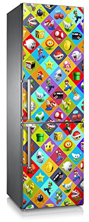 Vinilo para nevera | Stickers Fridge | Pegatina Frigo | GameBros (185x70)