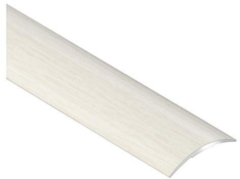 Barre de protection/rail de transition/profilé de transition, décoration bois, chevilles, autocollantes, 30 mm, chêne blanc