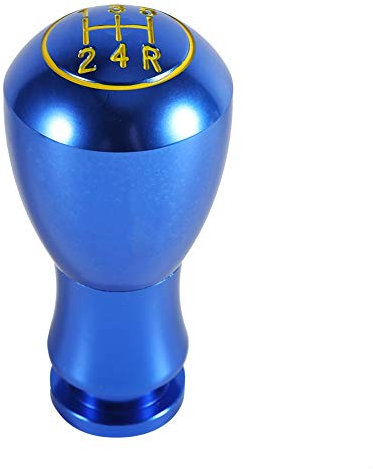 Keenso Universal Automatik 5 Gang Schaltknauf Aluminium Auto Schaltknauf Stick Head Hebel(Blau)
