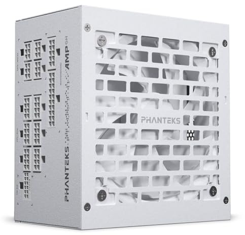 Phanteks AMP GH V2 1200W PC-Netzteil Weiß, 1200 Watt ATX-Netzteil, PCIe 5.1, ATX 3.1 PSU | 80 Plus Platinum, alle Kabel abnehmbar, leise