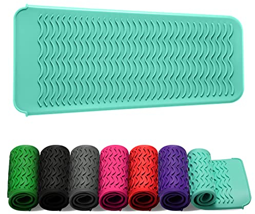 ZAXOP - Funda de silicona resistente para plancha plana de cabello, rizadora, utensilios calientes para el pelo
