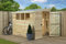 Empire 3000 Pent Garden Shed 7X4 SHIPLAP T&G TANALISED 3 LOW WINDOWS DOOR RIGHT