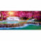 murando Fotomurales Cascada 550x250 cm XXL Papel de esquina Papel pintado tejido no tejido Decoración de Pared decorativos Murales moderna de Diseno Naturaleza Sol Bosque c-B-0474-a-a