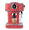 ECODE® Cafetera Express con 20 Bares de Presión y 1050 W, Vaporizador, Deposito de 1.5L, Calientatazas, Termometro, Brazo Doble Salida, Dosificador con Prensador, Mono/Doble dosis - Delice Rosso