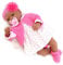 The Magic Toy Shop BiBi Doll Reborn Baby Doll Blossom - Realistic 20-Inch Lifelike Baby with Dummy, Birth Certificate & Feeding Bottle - Gift for Girls Aged 3+