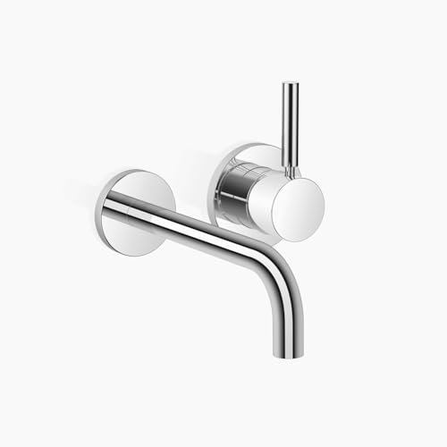 Dornbracht Meta Waschtisch-Wand-Einhandbatterie ohne Ablaufgarnitur, Ausladung 190 mm, mit Biegeradius 90°, Farbe: Chrom - 36862660-00