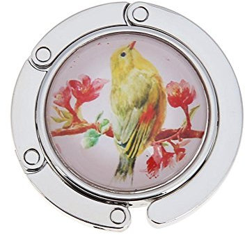 Appendi Borsa da Tavolo Pieghevole Portatile in Metallo Gancio Porta Borsa da Tavolo Regalo Donna Ragazza (Stile 1)