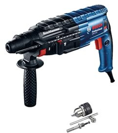 Bosch Professional Martello Perforatore GBH 240 (con SDS plus, 790 W, incl. Impugnatura Supplementare, Asta di Profondità 210 mm, Mandrino, Valigetta)