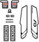 Adesivi compatibili con forcella bici Rock Shox Sid mod-7-29''