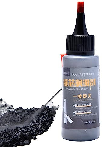 Yajimsa Graphite - Lubrifiant Serrure Porte, Lubrifiant Cylindre Serrure sans Huile, pour Cylindre Fermeture pour ntérieur Verrou Porte Core Graphite Lubrifiant
