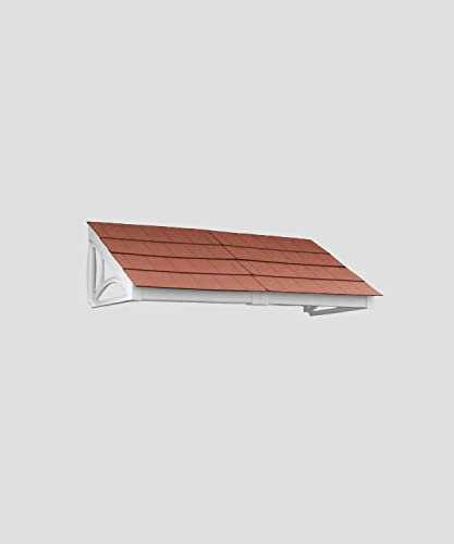 Cosgrove Lean-To Door Canopy from UK Canopies - Made from UV-Stabilised Polymers for minimal maintenance (144cm, Terracotta)