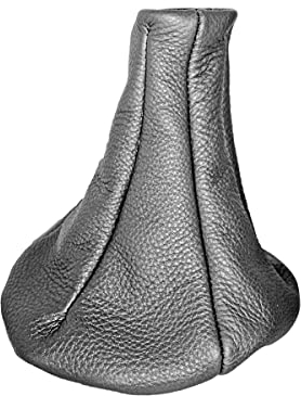 Schaltmanschette für 169 aus echtem Leder anthrazit handgefertigt passgenau