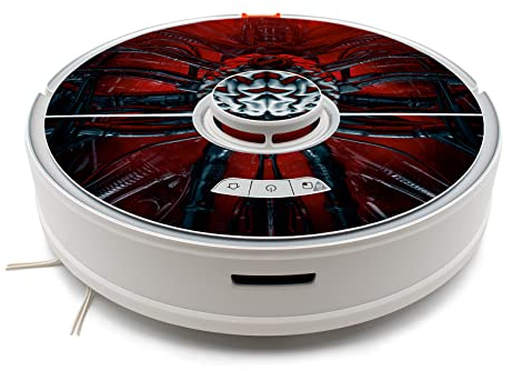 Finest Folia Folie Cover für Staubsauger Saugroboter Aufkleber Schutzfolie Skin für Staubsaugerroboter Roboter Selbstklebend Passgenau (Brain, Für Roborock S7 RX044)