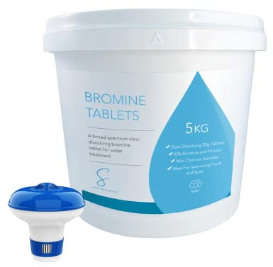 Sweet Spa Solutions Hot Tub Bromine Tablets 5kg - 20g Bromine Tablets Hot Tub, Spa and Swimming Pool Water Treatment
