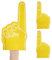 Riesenschaum Handfläche, 3pcs Cartoon Schaumfinger, Nr. 1 Schaumstofffinger für Sport Event Games Celebration Soccer Cheerleading Jubel Requisiten (gelb)