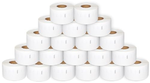 Doree 20 Rollen 99012 36mm x 89mm Selbstklebende Etiketten Kompatibel mit DYMO S0722400 5200 Adressetiketten (Groß) für LabelWriter 450 Serie und 4XL