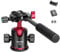 Manbily Testa a sfera con manico da 36 mm per treppiede monopiede, supporto a sfera in alluminio a 360 ° per fotografia panoramica Arca Swiss Piastra a sgancio rapido* 2, vite da 3/8 e 1/4 per