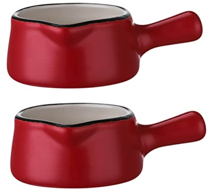 2pcs Creamer Coffee Enamel Kitchen Japanese Porcelain Ramekins Container Oz Jar Holder Slow Restaurant Dishware Creamers Pan Plate Dishes Ml Jugs Butter Onion Bowlsd