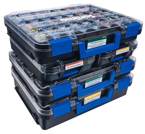 T-BOXX 320 - Organizador de tornillos, clavos, tuercas, incluye 48 cajitas insertables de tipo H63