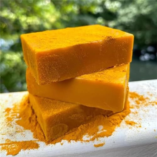 Generic Honey Glow Soap, Lemon Turmeric Kojic Acid Soap Bar, Turmeric Handmade Soap, Kurkuma Feuchtigkeitsspendend Seife, Aufhellende Seife für Gesicht und Körper (3PCS)