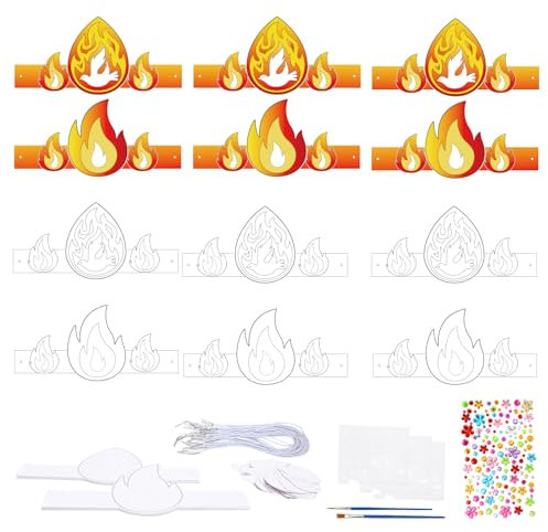 YOLOUP 24 Stück Pfingsten Krone zum Ausmalen Pfingsttaube Bemalen Kinder Pfingstfest Kinderkronen Malpapier Party Malpapier zum Basteln für Jungen Mädchen Pfingstferien Das Fest der Heiligen Geist