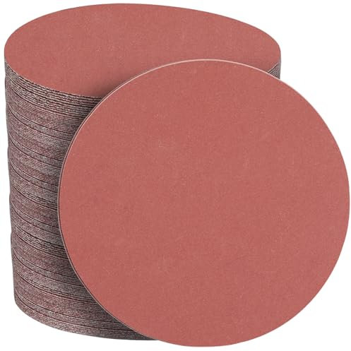 STEBRUAM 50pcs 150mm Sanding Discs,1000 Grit No Holes Hook and Loop Backing Pads for 6 inch Random Orbital Sander Pads All Oscillating Tools