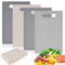 Set Planche a Decouper,Lot de 4 Planches à Découper,Planches Plastique Set Flexible Cuisine Antidérapant,Professionnelle sans BPA,Pour Préparation Séparée des Différents Aliments