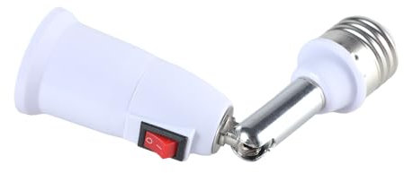 PEILINZE E27-zu E27-Sockelverlängerung 180 Grad Biegsamer Leuchtenadapter Für LED Glühlampenventilator Und Kamera