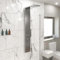 Architeckt® Thermostatic Shower Tower Panel Column, Three Outlet 3-in1 System with Rainfall Head Handset 2 Body Jets Showers Square, Brushed Steel