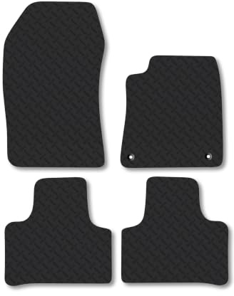 Peugeot 408 (2023+) 5mm Rubber Car Mats | Heavy Duty Rubber Tailored Fit Floor Mats Full Coverage Durable Waterproof Accessories Easy Clean Anti Slip Made in the UK