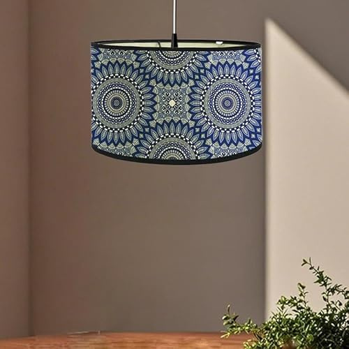 Kinhwa KinHwa Abat-jour tambour rond moderne pour lampe de table Patte facile à installer