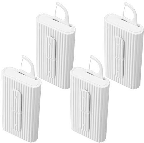 Oruola 4 Stück Zahnseide Stick Etui,Wiederverwendbar Zahnseiden Box,Zahnseide Box für Unterwegs,Tragbare Zahnseiden mit 10 Dental Floss für Zuhause,Reisen,Zahnreinigung,Mundpflege