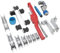 Tube Bender Kit 7pcs Bender Heads Fits 3/16 to 1-1/4 Inch Pipe, Long Handle, Reverse Bending, Applicable Scene, Storage Box with Hard Cover Plastic for Underfloor Heating,