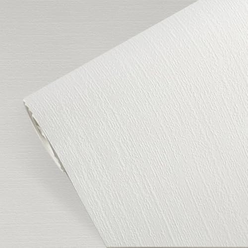 Anttyscar White Wallpaper, 3D Mix Striped Textured, Plain White Embossed Thick Wallpaper for Adults Kids Teenager Bedrooms Bathrooms Hallway Lounge Living Room Feature Wall