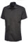 247-Clothing Mens Classic Short Sleeve Shirt Poplin Office Casual Easy Care Colours (19.5 Collar, Black)
