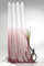 heimtexland ® Ösenschal mit Farbverlauf in Beere HxB 245x135 cm Voile transparent - ÖKOTEX geprüft - Gardine Vorhang Dekoschal pink Typ501