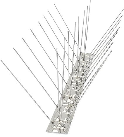 Bird Blinder Edelstahl Vogel Spikes für Tauben und andere kleine Vögel – Industrie Design enthält keine Kunststoff – (11 Fuß Deckung), 11 feet