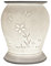 Cello Porcelain Barrel Electric Wax Melt Burner – Flower Pattern with 3D Image Projection Home Bedroom Decor Bulb Wax and Essential Oil Warmer Room Fragrance Gift for Family