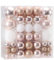 Sea Team 125 Pieces of Assorted Christmas Ball Ornaments Shatterproof Seasonal Decorative Hanging Baubles Set with Reusable Hand-held Gift Package for Holiday Xmas Tree Decorations, Rose Gold
