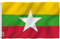 Anley Fly Breeze 3x5 Piedi Bandiera Myanmar - Colore vivido e Resistente allo sbiadimento UV - Intestazione di Tela e Doppia Cucitura - Bandiere Repubblica della Unione del Myanmar Poliestere