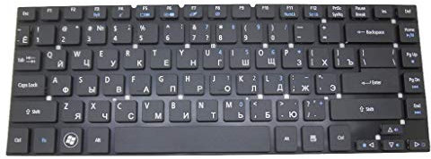 RTDPART Tastiera del computer portatile per Acer Aspire One 10 S1001 3830G 3830TG 4755 4830G 4830TG V3-472G V3-472P V3-472PG Timeline 3830TG Russo RU Nero NO Frame