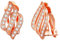 Philip Jones Rose Gold Plated Triple Row Clip On Earrings Created with Zircondia® Crystals