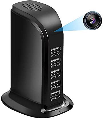Hd Wifi Usb Estación de Carga Cámara 1080 p 5-USB Puerto Cargador Cámara de Video Red Inalámbrica Oficina Seguridad Ip Videocámara