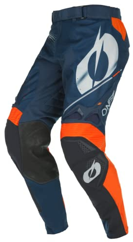 O'NEAL | Motocross-Hose | Enduro Motorrad | Stromlinienförmiges und leichtes Design, Luftdurchlässiges Mesh-Innenfutter| Hardwear Pants Haze V.22 | Erwachsene | Blau Orange | Größe 30/46