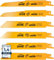 BAURIX® Lame per Seghetto - SHARK® [6 Pezzi] - 150 mm - 5/8 a 24 TPI - Seghetto Legno per tagli veloci e puliti - Lame Seghetto per chiodi, metallo, plastica e legno - Lama Sega Gattuccio