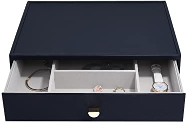 Stackers Navy Pebble Supersize Accessory Drawer Layer